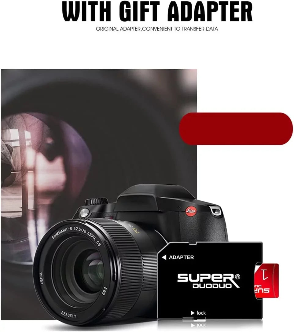 1TB Memory 1TB ro SizeD 1TB Cl10 TF 1TB High Sizepeed and Adapter for GOPRO,Dash Cams,Action