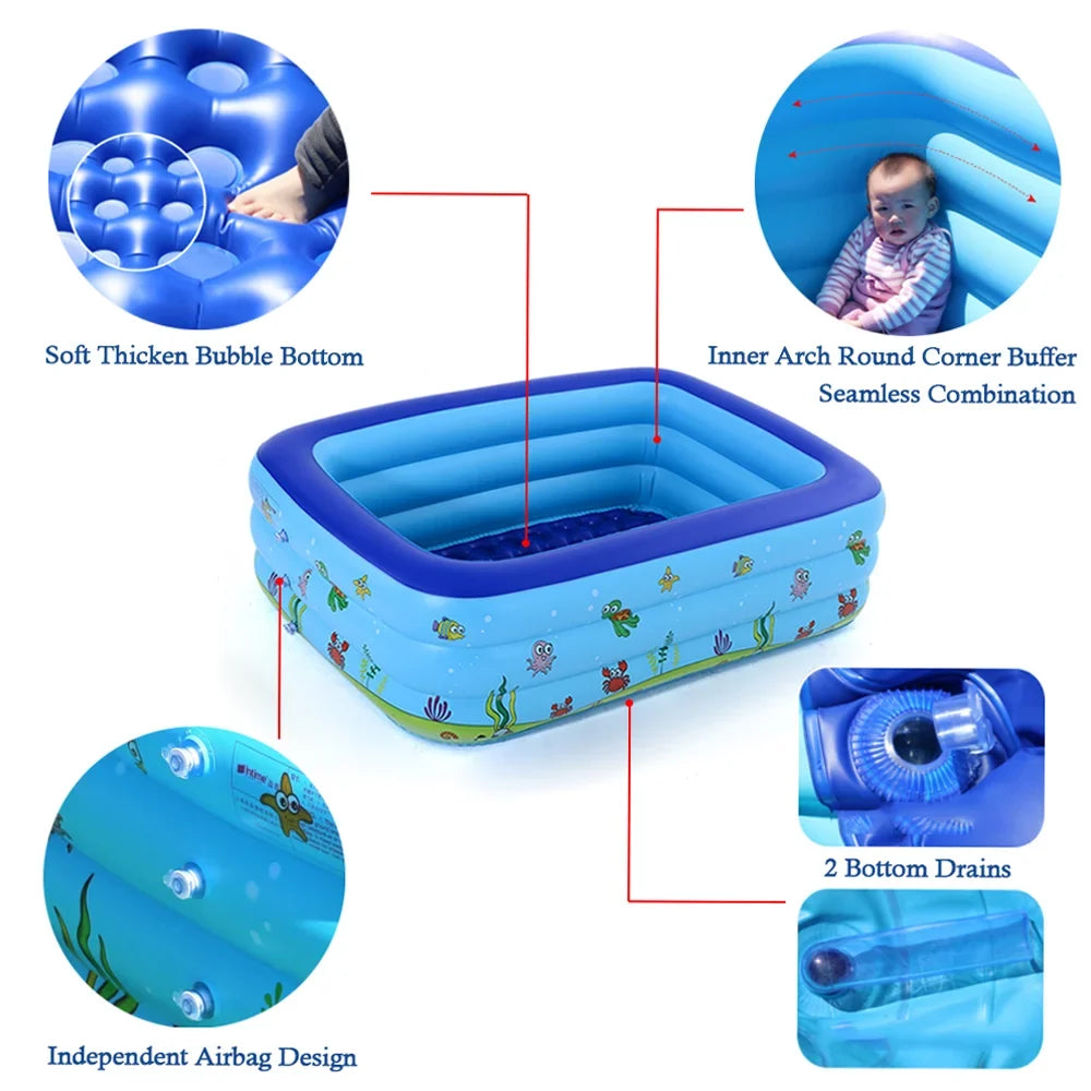 Portable Sizewimming Pool Inflatable Sizewimming Pool Basin Kid Bathtub