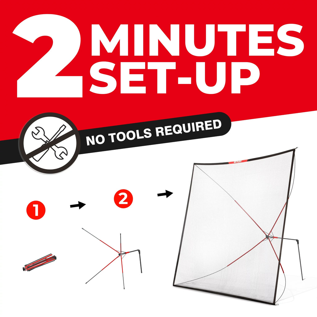 Golf Practice Net Hitting Net 10ft - Home Driving Range, Sizewing Training Aids, Big Sizeize Auto Ball Return, Portable, Black