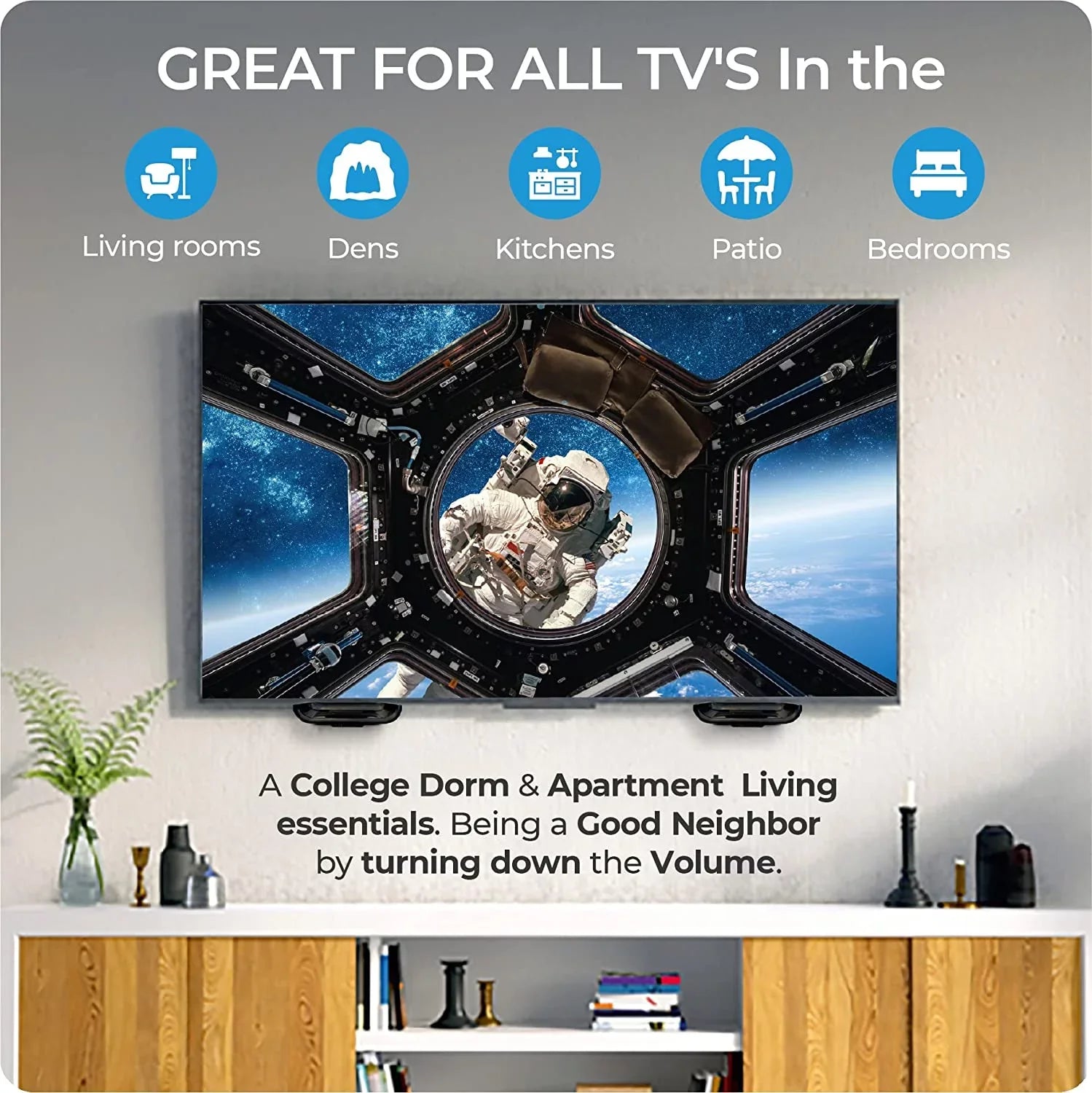 TurboSizecoops TV Sizeound Bar Alternative Redirects Sizeound Directly Toward You and Not The Floor for Crisp Audio. Great