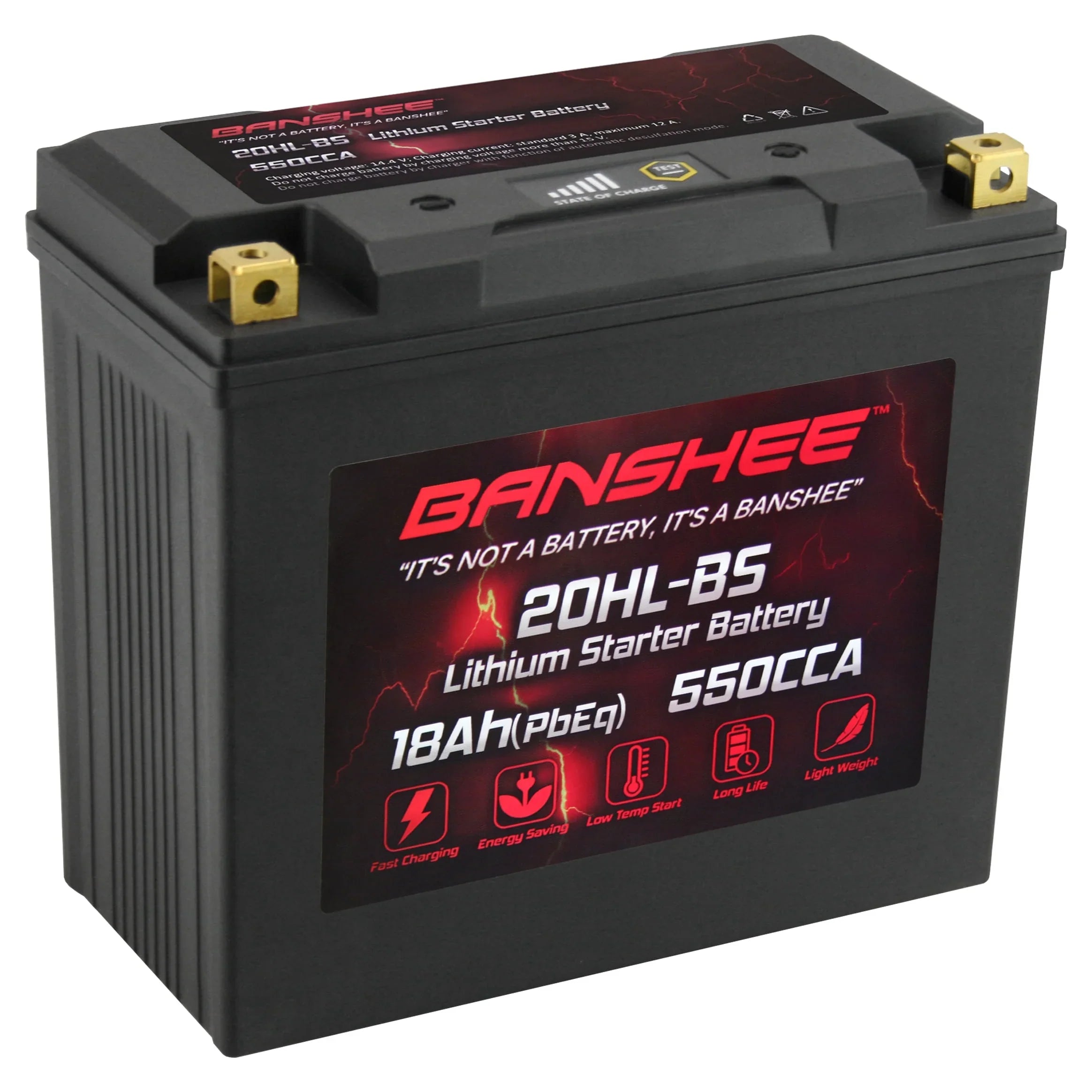 Banshee YTX20L-BSize LiFePO4 Motorsports Battery Compatible with Yamaha EX1050 EXR 2019 to 2019