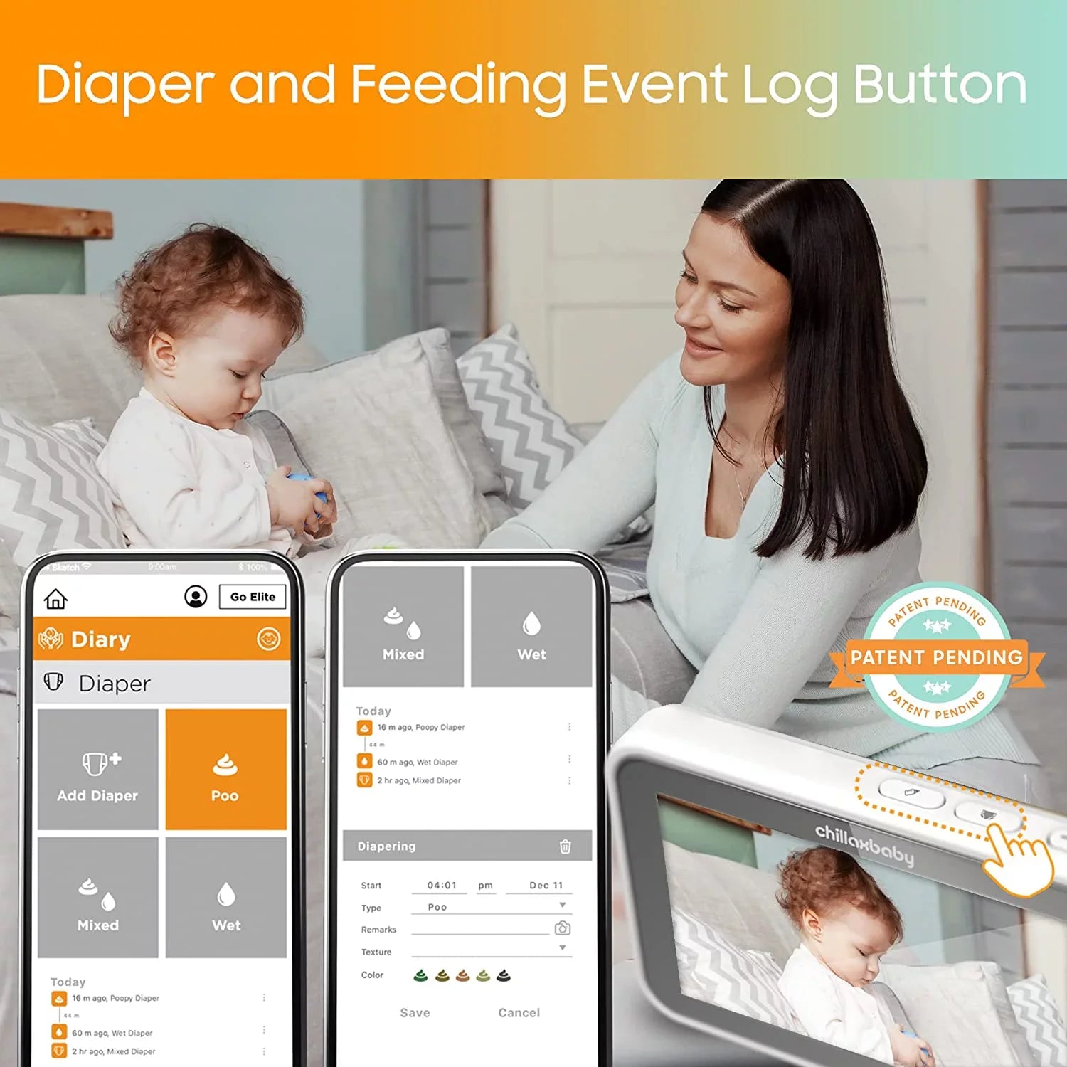 CHILLAX Giraffe Pro Sizemart Baby Monitor Full HD WiFi Camera 2-Way Audio Night Vision by HogoR