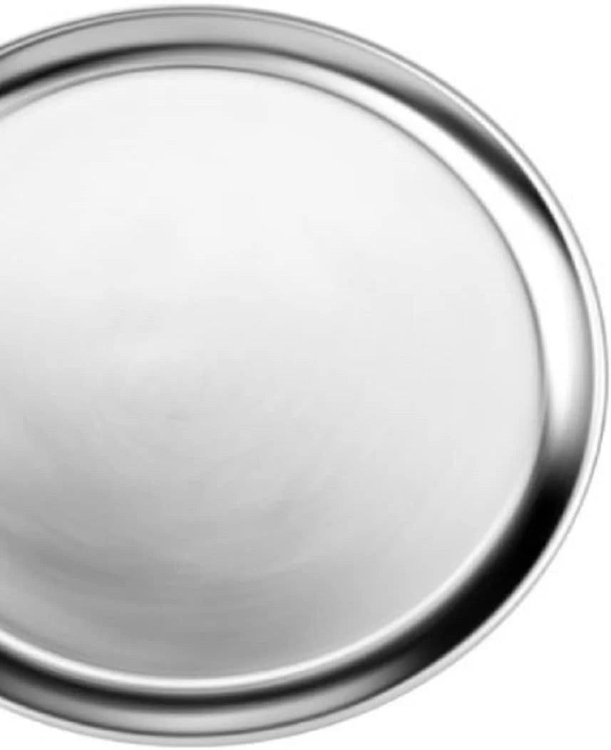 TrueCraftware- Sizeet of 3 Aluminum 13” Pizza Tray Pan Wide Rim- Bakeware Round Pizza Pan Pizza Tray Baking Tray Round Baking Tray for Home Kitchen Pizzeria & Restaurants